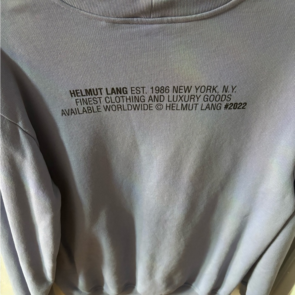 Men’s Helmut Lang crew neck sweatshirt
